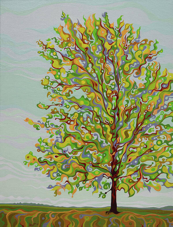 Tree Art Print featuring the painting Ellie's Tree by Amy Ferrari