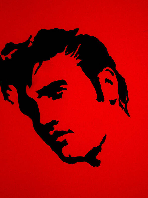 Elvis Art Print featuring the painting elvis on the set of True Blood by Robert Margetts