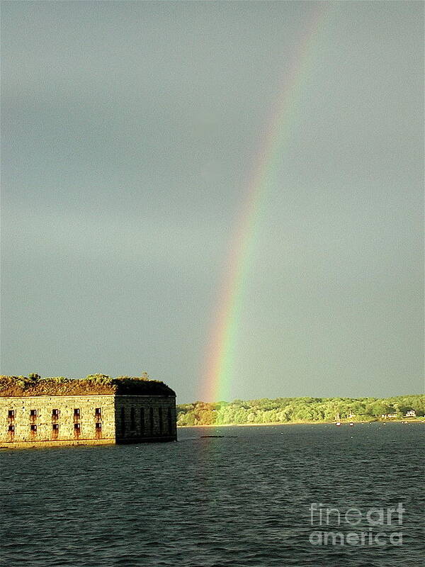 Rainbow Art Print featuring the photograph End of the Rainbow by Faith Harron Boudreau