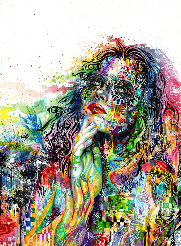 Dream Art Print featuring the painting Enigma by Callie Fink