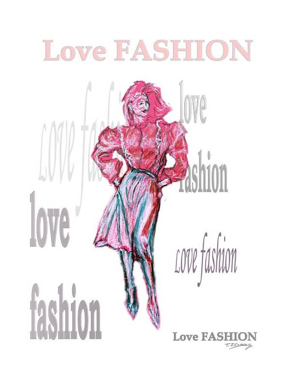 Fashion Art Print featuring the painting Fashion by Tom Conway