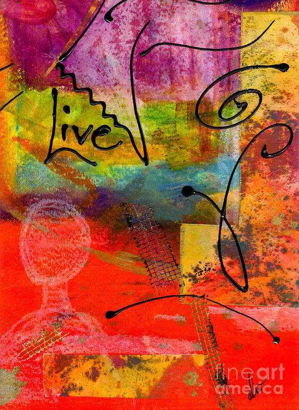 Gretting Cards Art Print featuring the mixed media Feeling Alone and Invisible by Angela L Walker