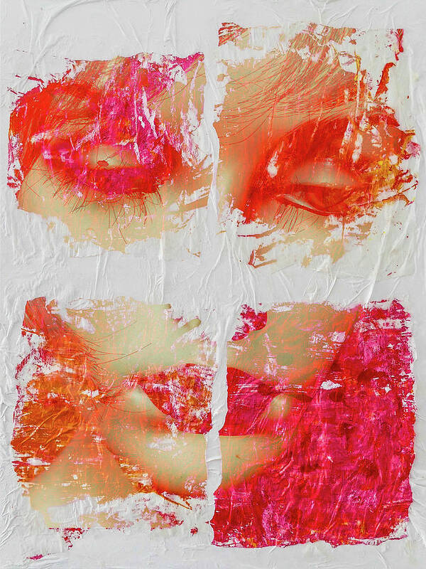 Woman Art Print featuring the photograph Feeling splitted by Gabi Hampe