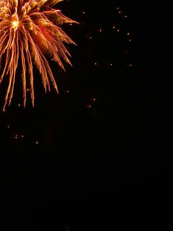Fireworks Art Print featuring the photograph FireWorks by Bridgette Gomes