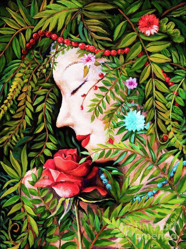 Nature Art Print featuring the painting Flora-Da-Vita by Igor Postash