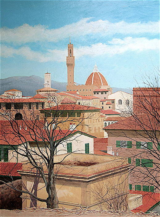 Florence Art Print featuring the painting Florence by E Colin Williams ARCA