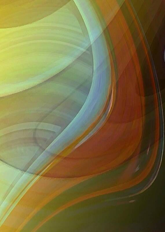 Agate Art Print featuring the digital art Fluidity by David Manlove