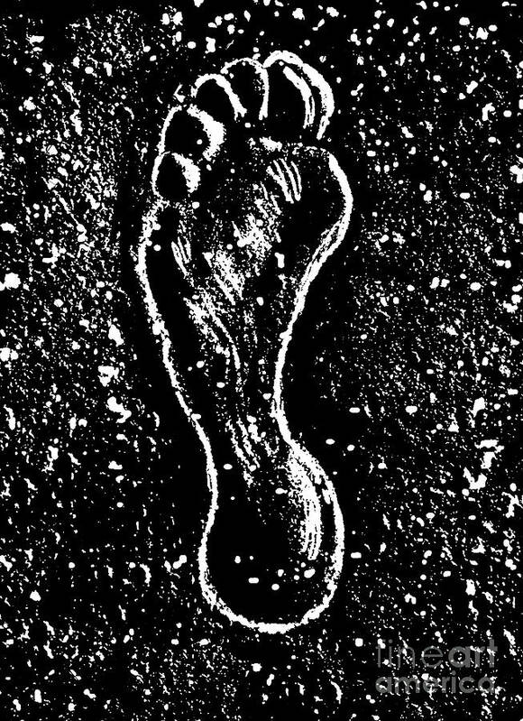 Foot Art Print featuring the digital art Foot by Andrzej Szczerski
