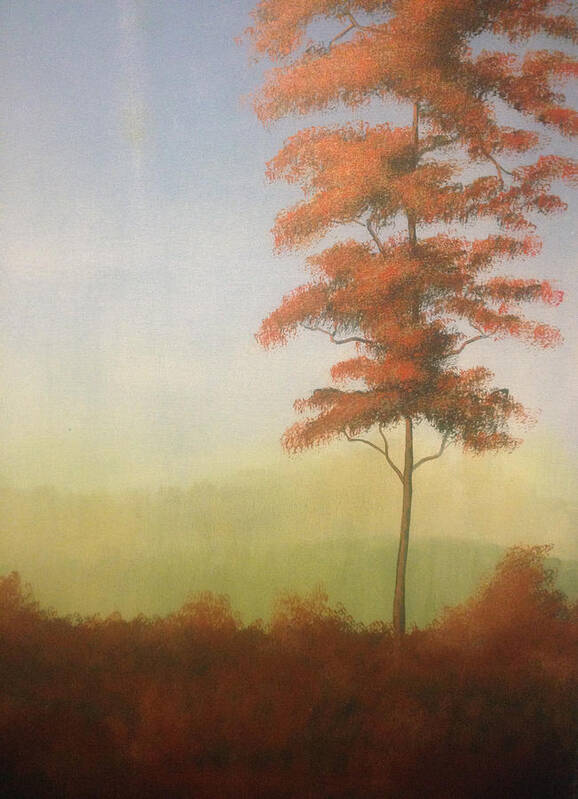 Alandscape Art Print featuring the painting Forever Tree by Max Mullins