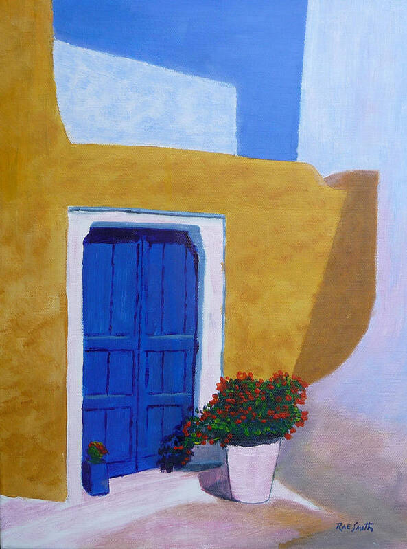 Greece Art Print featuring the painting Greece Painting by Rae Smith