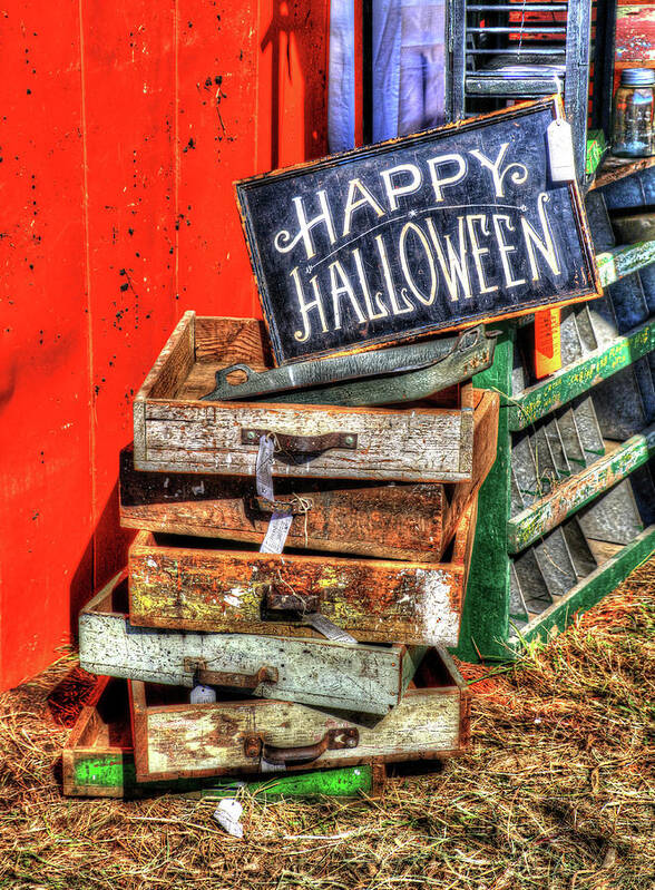 Happy Art Print featuring the photograph Happy Halloween by J Laughlin