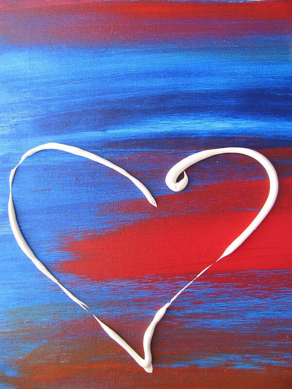 Heart Art Print featuring the painting Heart in Motion by Lindie Racz