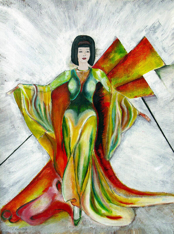 Dress Art Print featuring the painting Here Comes the Sun by Tom Conway