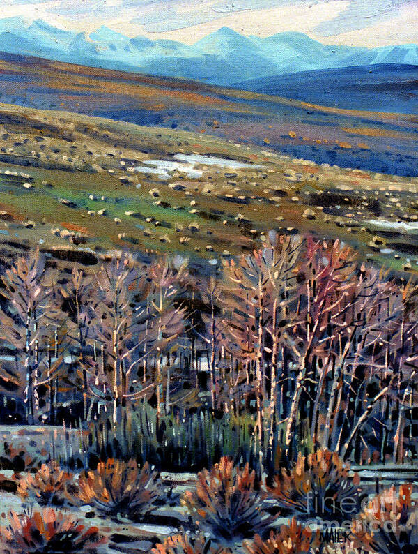 High Sierra Art Print featuring the painting High Sierra by Donald Maier