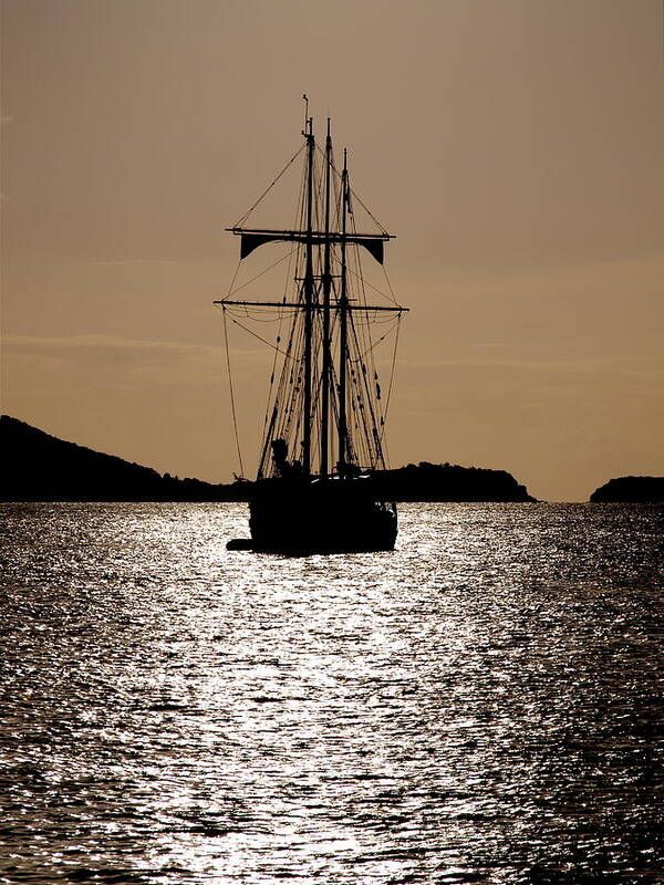 Sailing Ship Art Print featuring the photograph Iles des Saintes Guadeloupe 70 by Per Lidvall