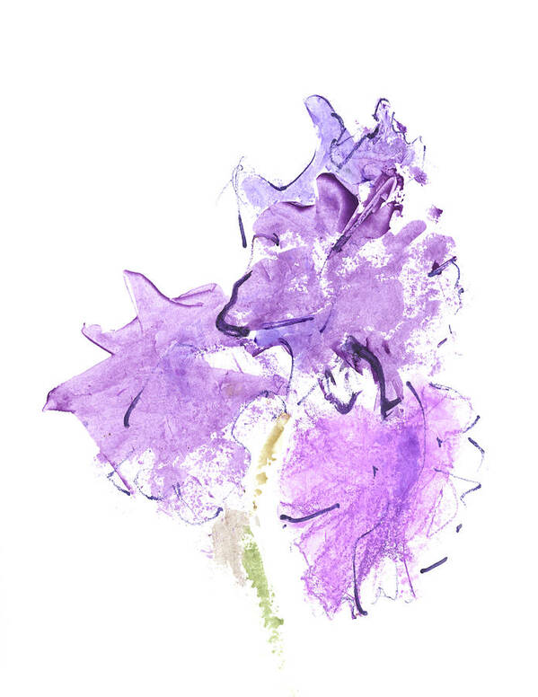 Iris Art Print featuring the mixed media Untitled #753 by Chris N Rohrbach