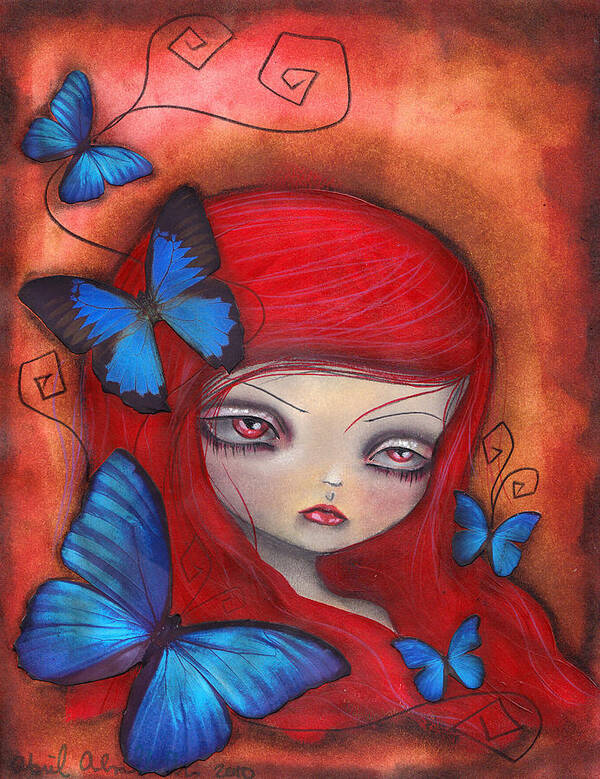 Gothic Art Print featuring the painting Jarumy by Abril Andrade