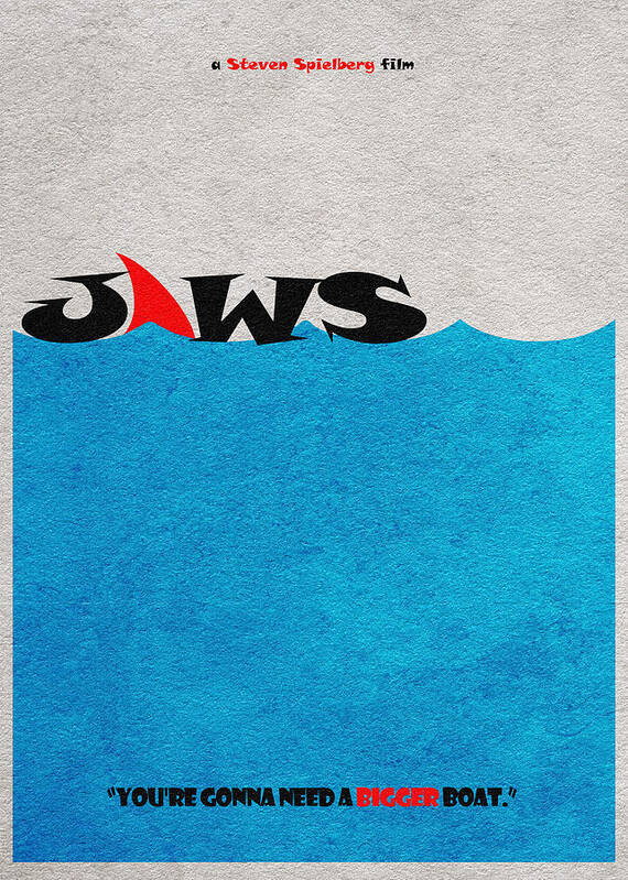 Jaws Art Print featuring the digital art Jaws by Inspirowl Design