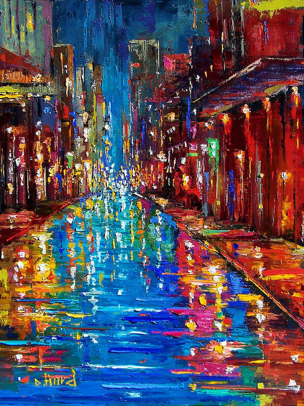 New Orleans Art Print featuring the painting Jazz Drag by Debra Hurd