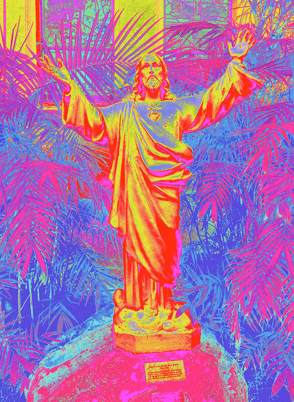 Jesus Art Print featuring the digital art Jesus 2 by Steve Fields