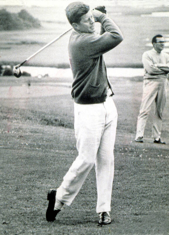 Golf Art Print featuring the photograph John F. Kennedy, President Vacationing by Everett