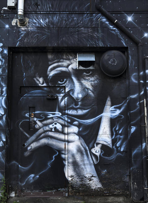 Keith Richards Graffiti Art Print By Theresa Tahara