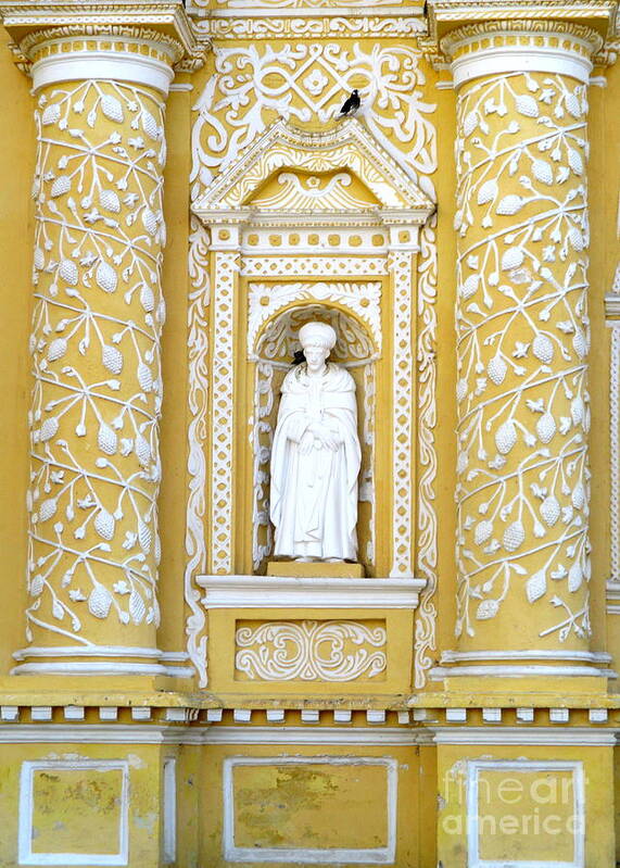 Iglesia De La Merced Art Print featuring the photograph La Merced Church Antigua 9 by Randall Weidner