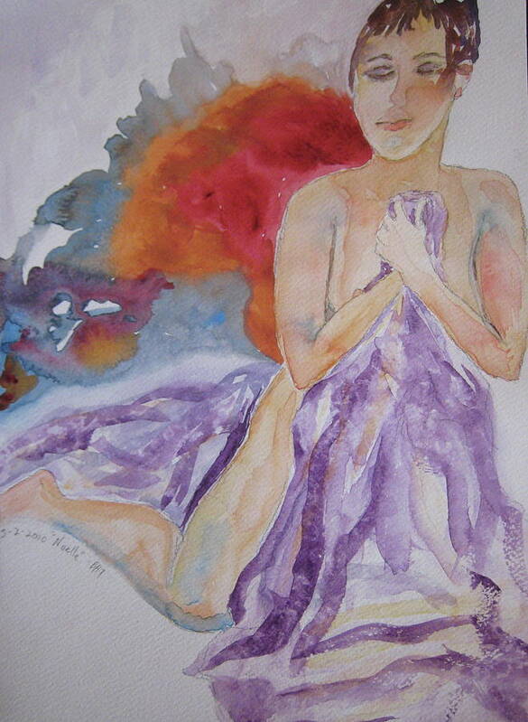 Nude Art Print featuring the painting Let It Burn by Beverley Harper Tinsley