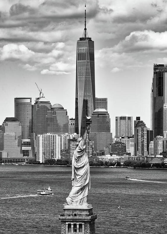 Statue Of Liberty Art Print featuring the photograph LIBERTY and FREEDOM 2 by Rand Ningali