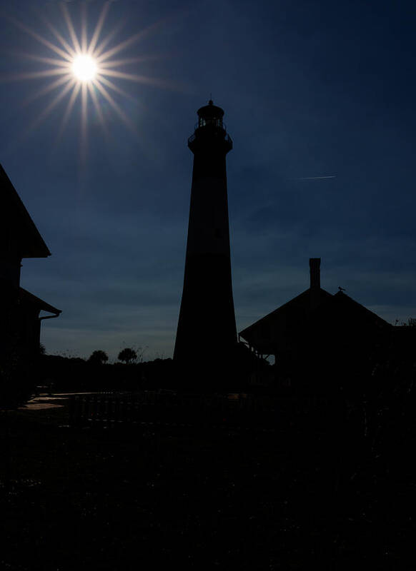 Lighthouse Art Print featuring the photograph Lighthouse Silhouette by Kim Hojnacki