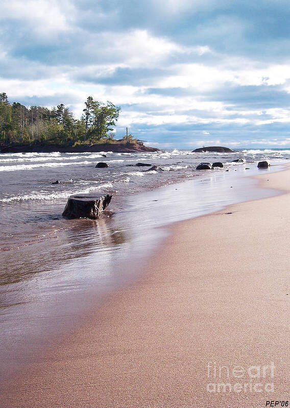 Photo Art Print featuring the photograph Little Presque Isle by Phil Perkins