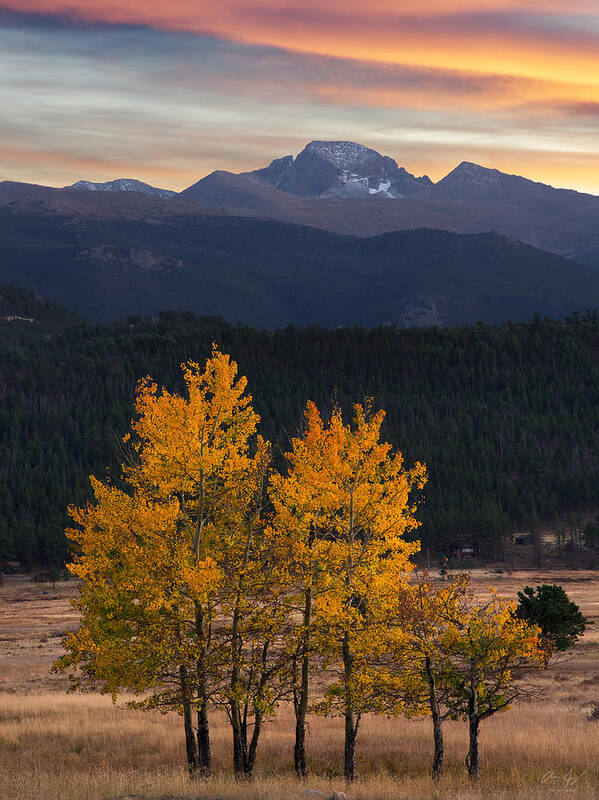 Longs Art Print featuring the photograph Longs Peak From Moraine Park - Fall by Aaron Spong