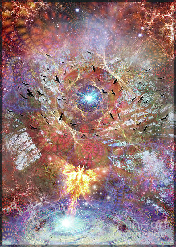 Birds Art Print featuring the digital art Lost in Transformations by Leonard Rubins