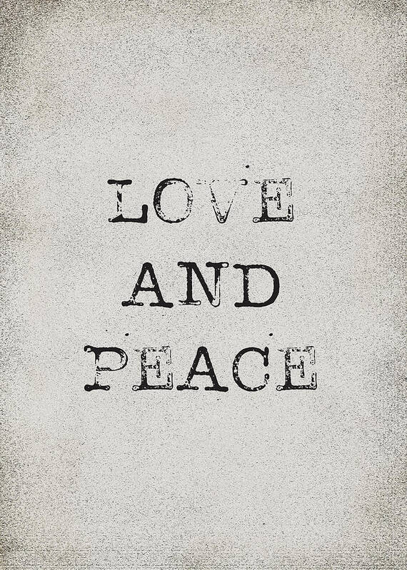 Love Art Print featuring the digital art Love and Peace by Kathleen Wong