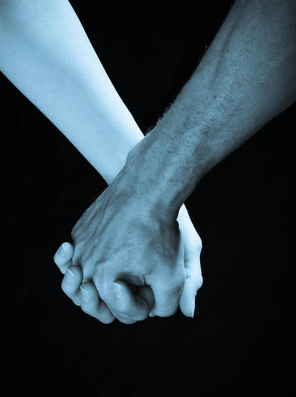 Hand Holding Art Print featuring the photograph Lovers Hands by Scott Sawyer