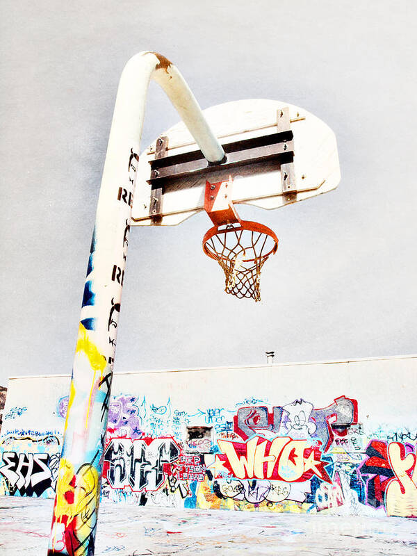 Gray With Copper Wood Basketball Hoop for Wall Modern Mini 