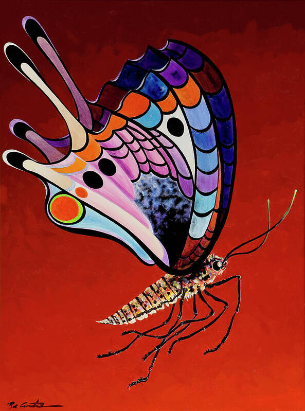 Fauvism Art Print featuring the painting Mariposa Mamba by Bob Coonts