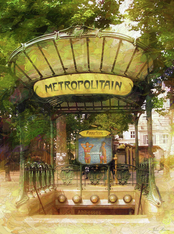Metro Art Print featuring the photograph Metropolitain by John Rivera