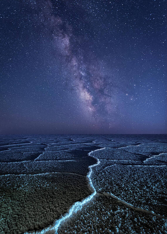 Utah Art Print featuring the photograph Milky Way at the Salt Flats by Michael Ash