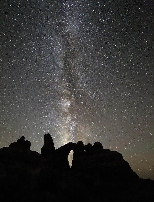 Milky Way Art Print featuring the photograph Milky Way over Turret Arch by Jean Clark