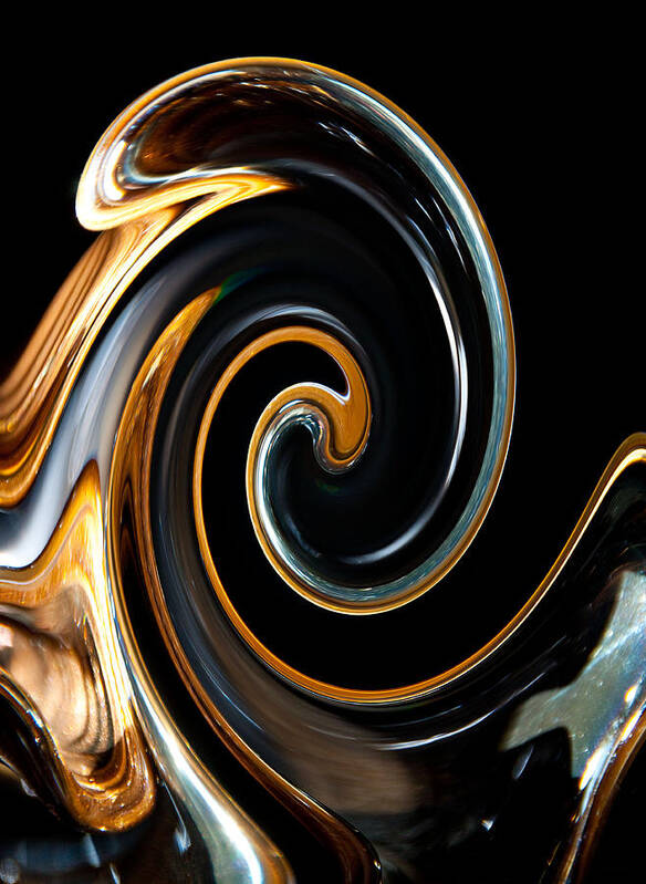 Abstract Art Print featuring the photograph Mocha Swirl by Dana Kern