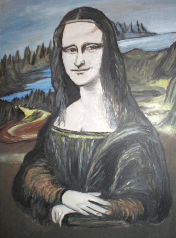 Mona Lisa Art Print featuring the painting Mona Lisa by Colin O neill