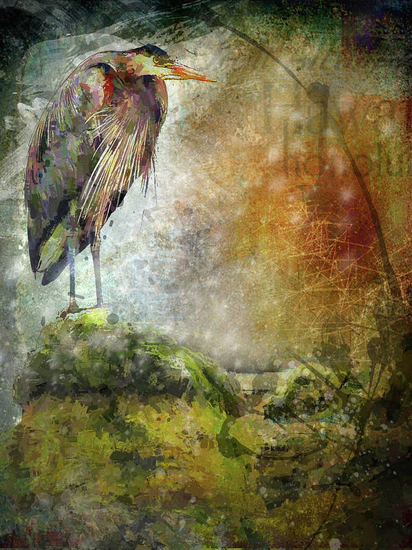 Bird Art Print featuring the photograph Mr. Big by Looking Glass Images