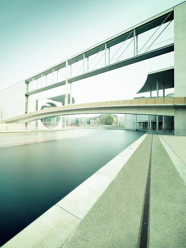 Berlin Art Print featuring the photograph New Berlin Architecture - The Government District by Alexander Voss