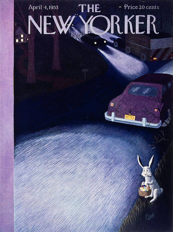 Easter Art Print featuring the painting New Yorker April 4 1953 by Charles E Martin