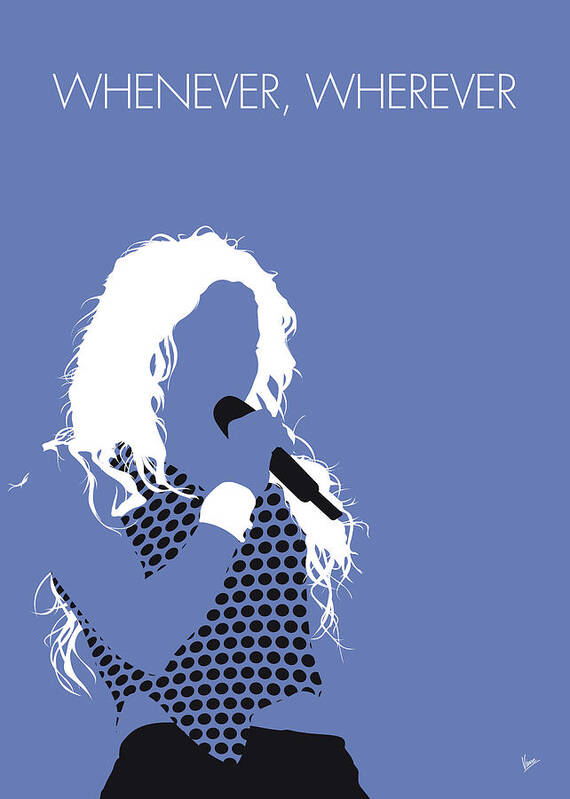 Shakira Art Print featuring the digital art No168 MY Shakira Minimal Music poster by Chungkong Art