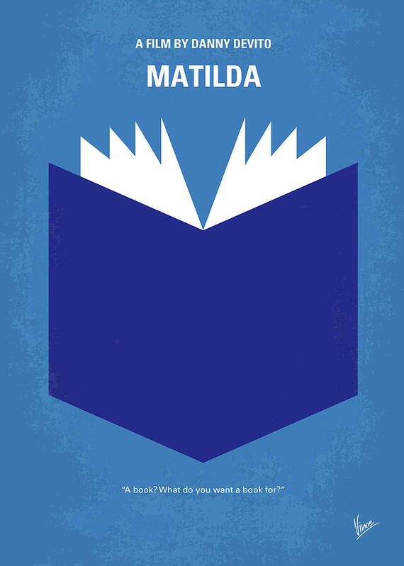 Matilda Art Print featuring the digital art No291 My MATILDA minimal movie poster by Chungkong Art
