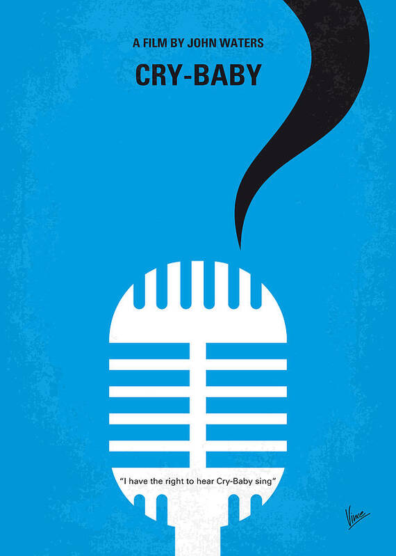 Cry-baby Art Print featuring the digital art No505 My Cry-Baby minimal movie poster by Chungkong Art