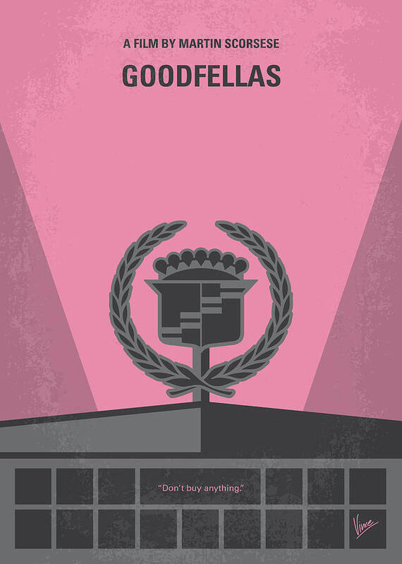 Goodfellas Art Print featuring the digital art No549 My Goodfellas minimal movie poster by Chungkong Art