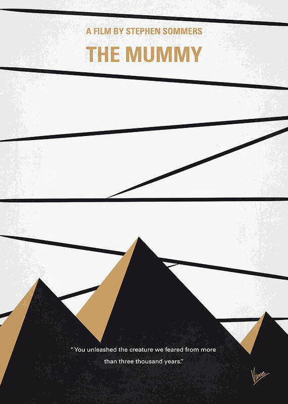The Mummy Art Print featuring the digital art No642 My The Mummy minimal movie poster by Chungkong Art